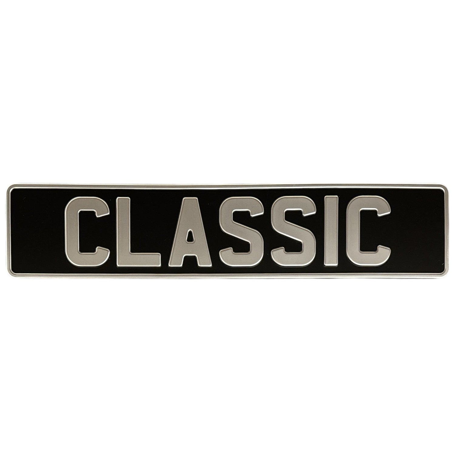 Classic Metal Pressed Number Plates