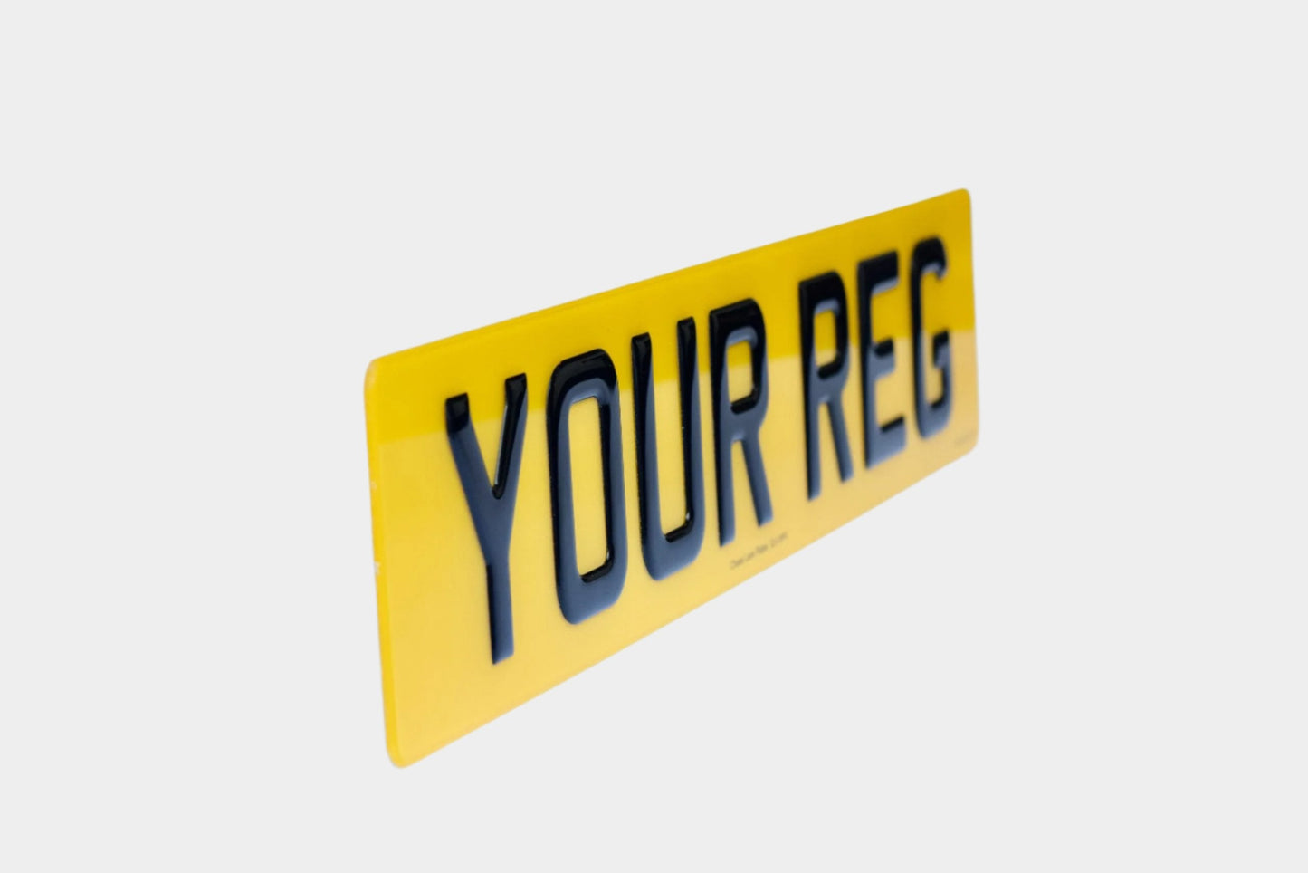 3D Gel UK Acrylic Number Plate - PAIR