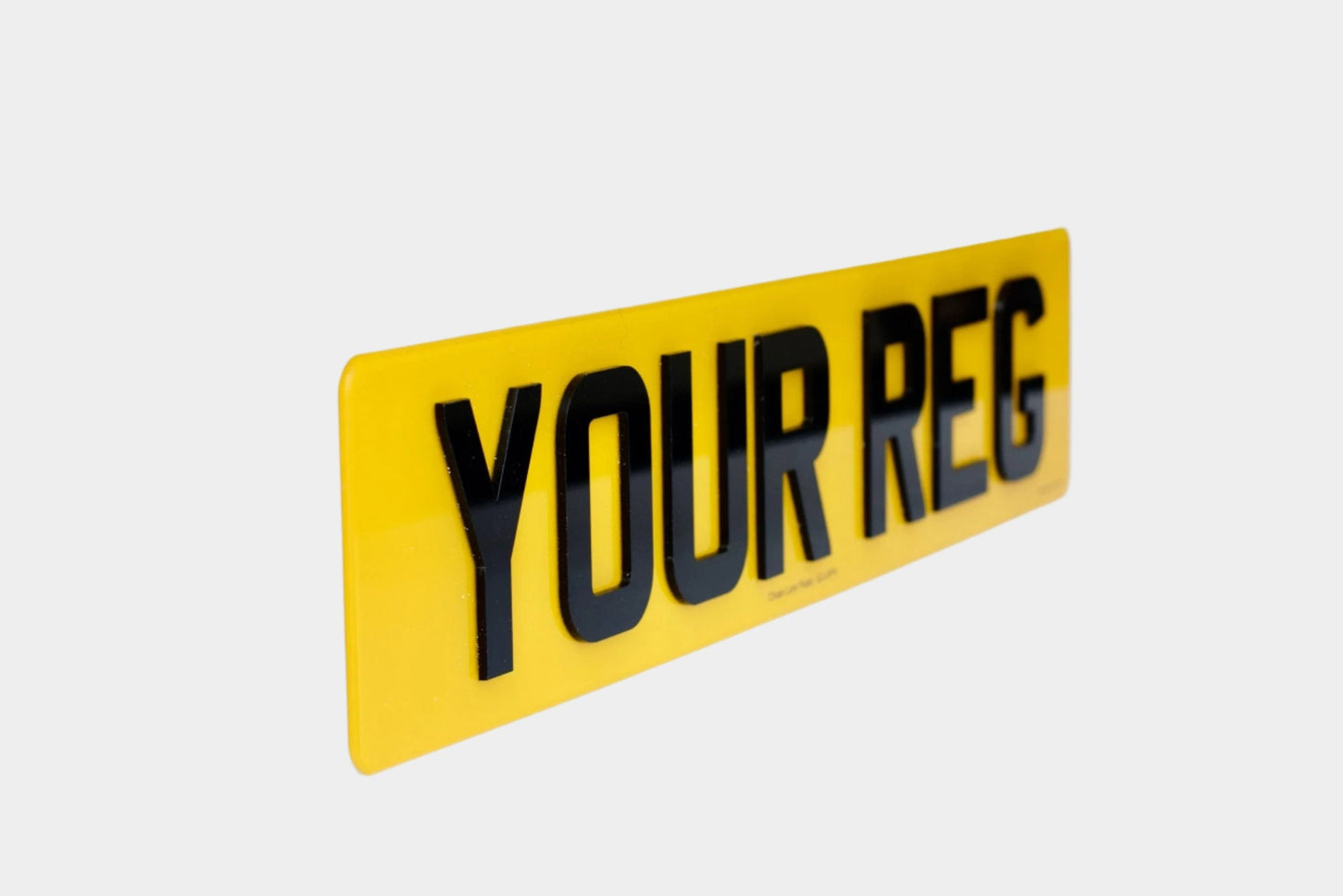 4D Number Plate - 520x111mm - Pair