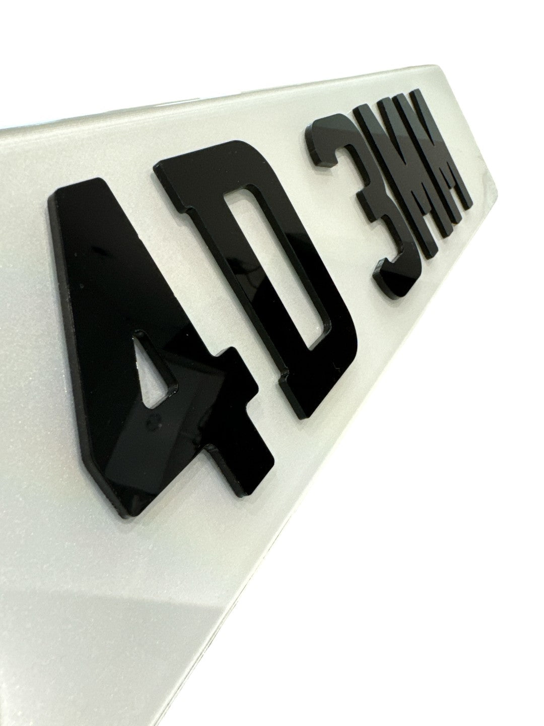 4D Number Plate - 520x111mm - Pair