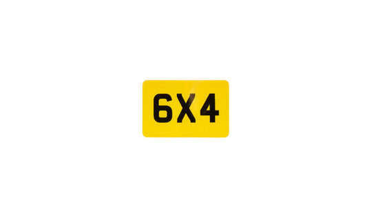 Acrylic 6 x 4 Motorcycle Number Plate