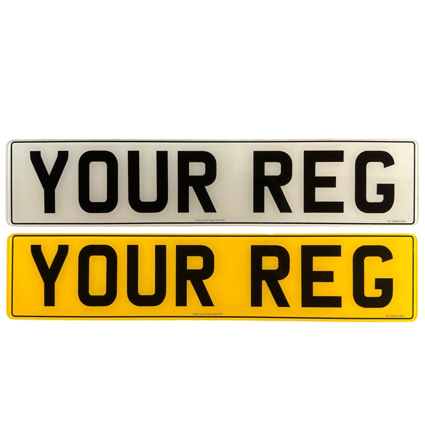 Standard UK Acrylic Number Plate - 520mm x 111mm - Single