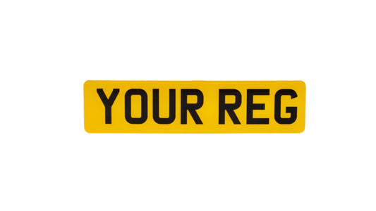 Acrylic 12 x 3 Number Plate - Single