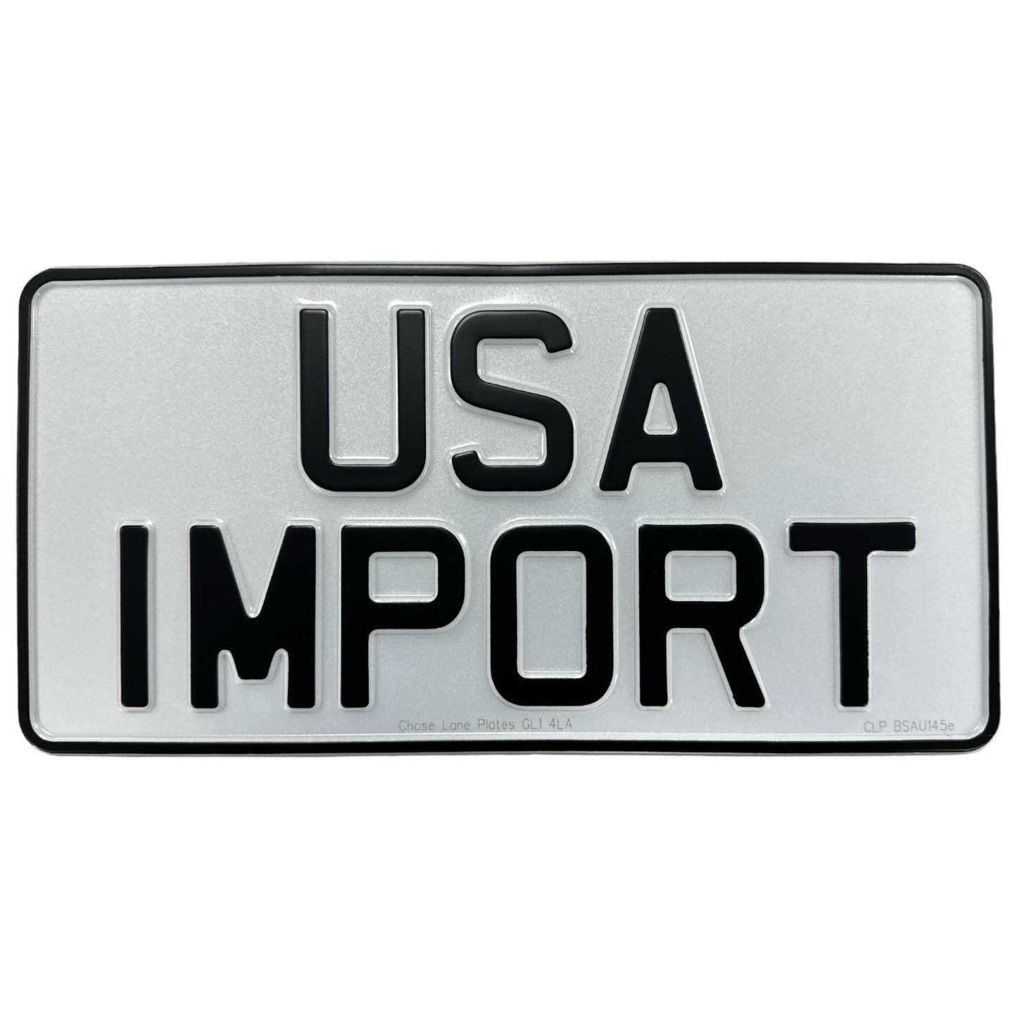 American Metal Pressed Number Plate – 12 x 6 Inches - Single