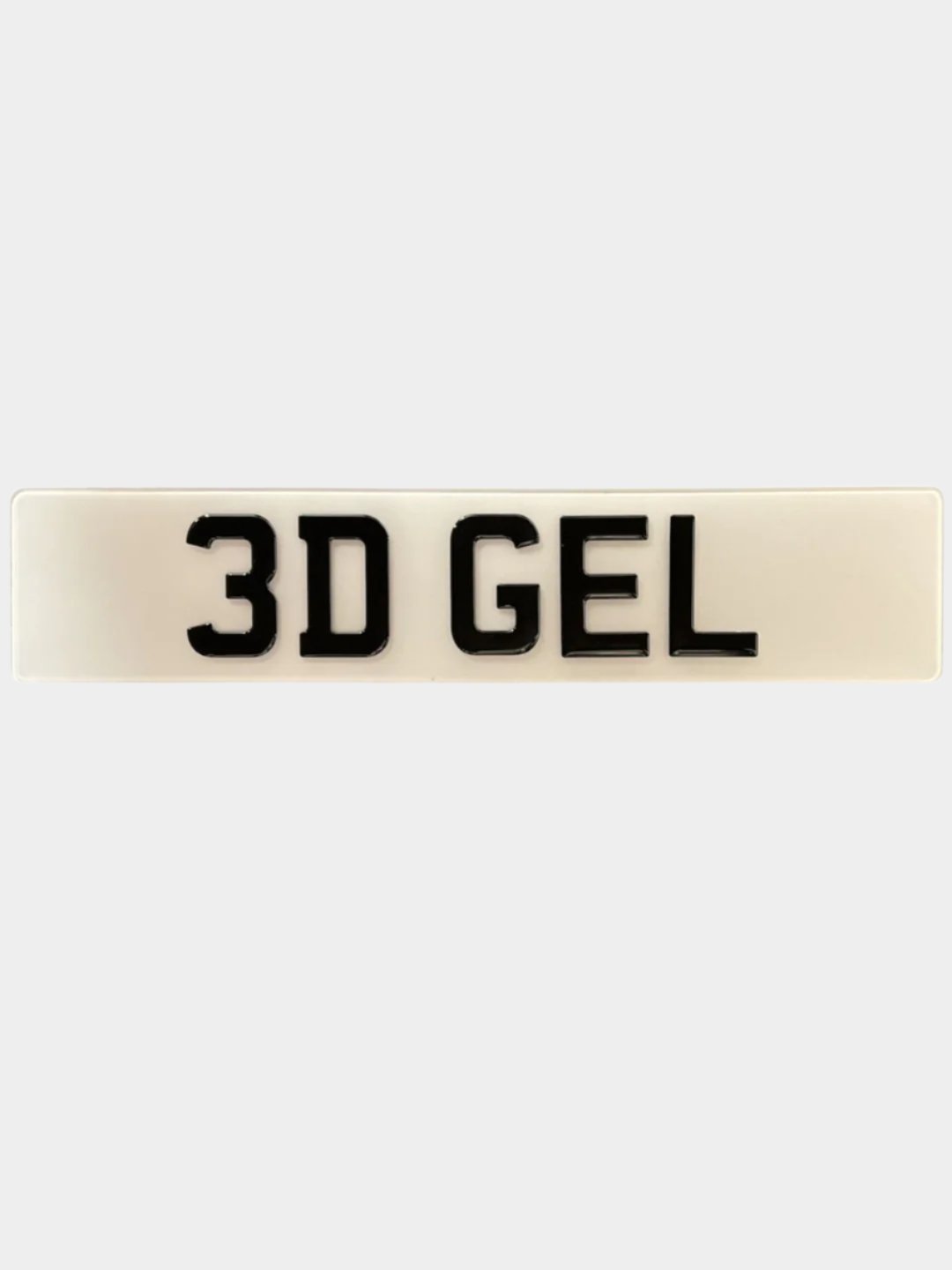 3D Gel UK Acrylic Number Plate - PAIR