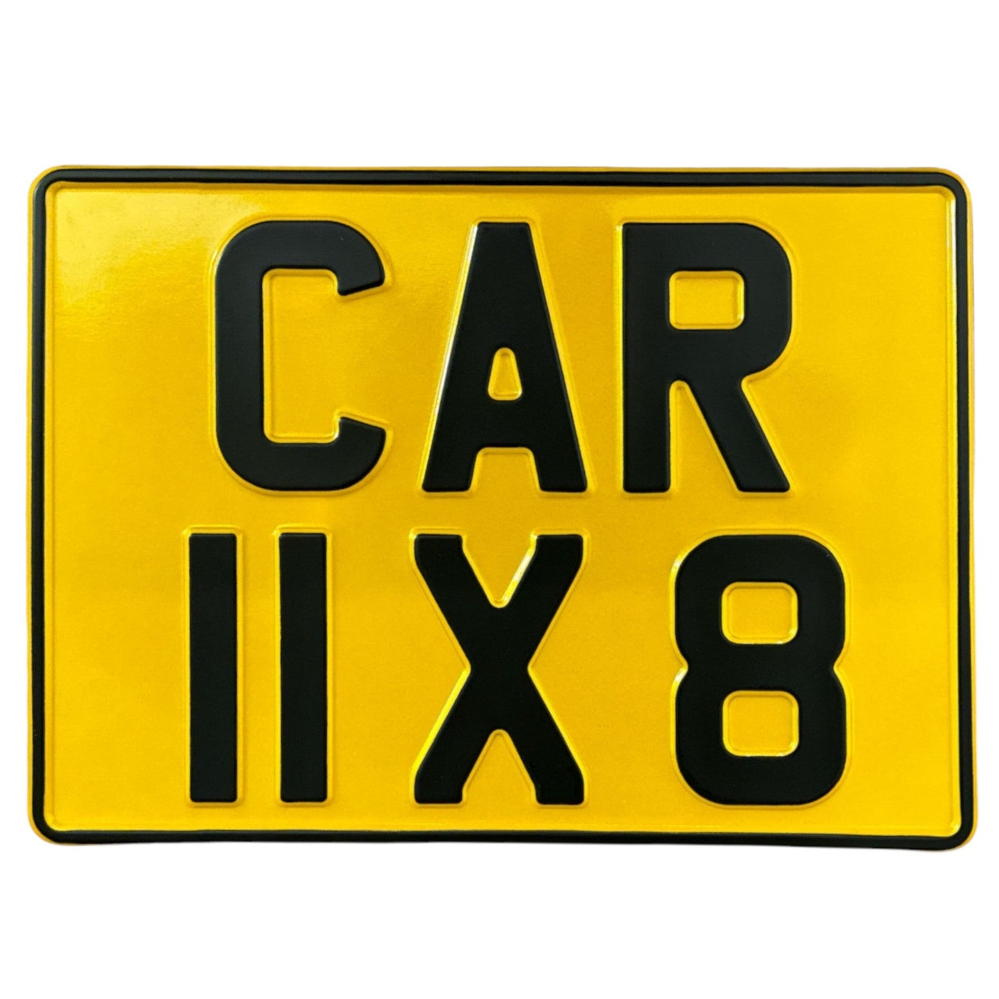 Metal Pressed Land Rover Square Number Plate (Trailer Plate) – 11 x 8 Inches - Single